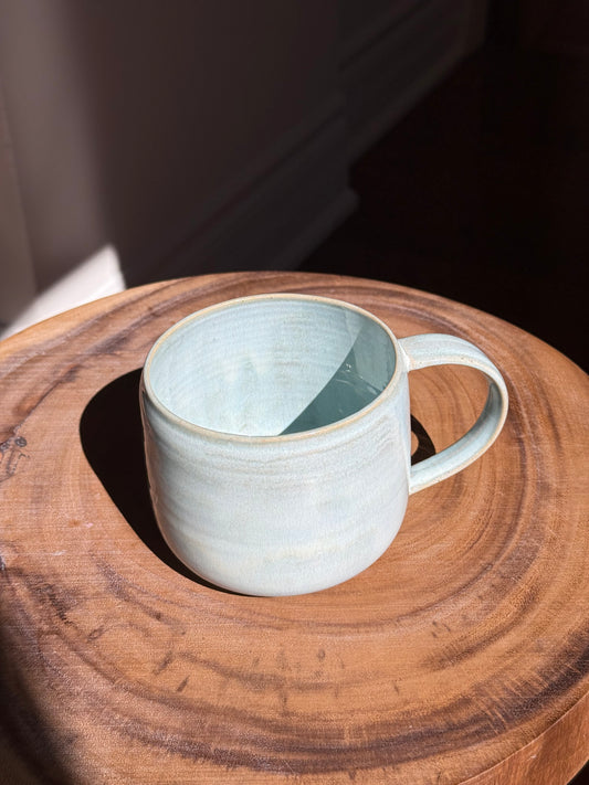 Large Blue Ceramic Mug