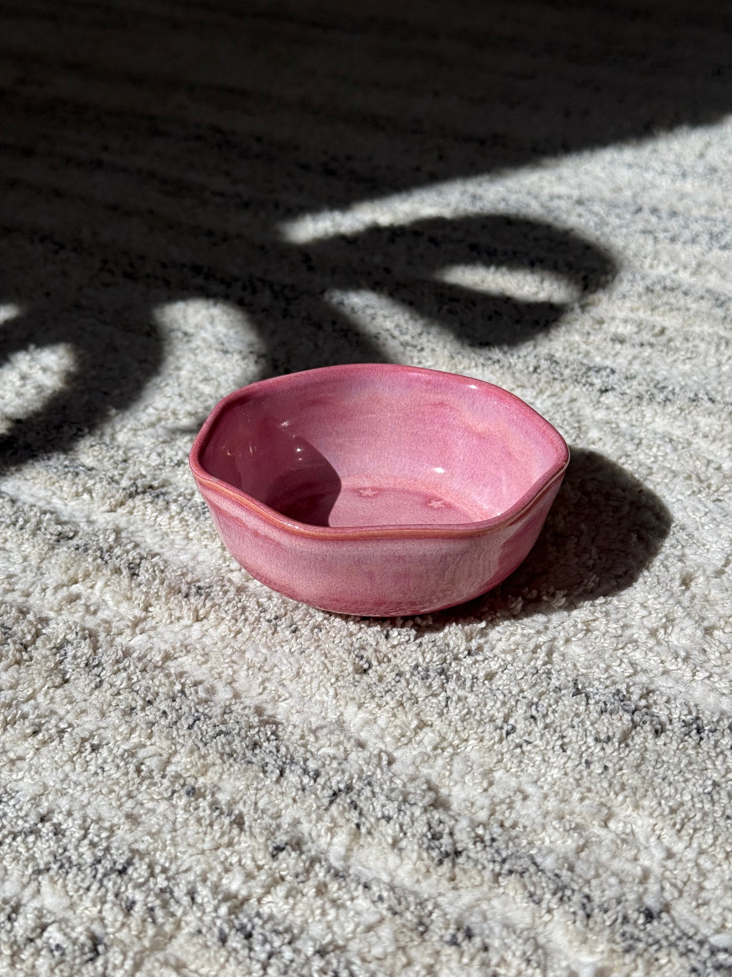 Pink Ceramic Mini Petal Bowl
