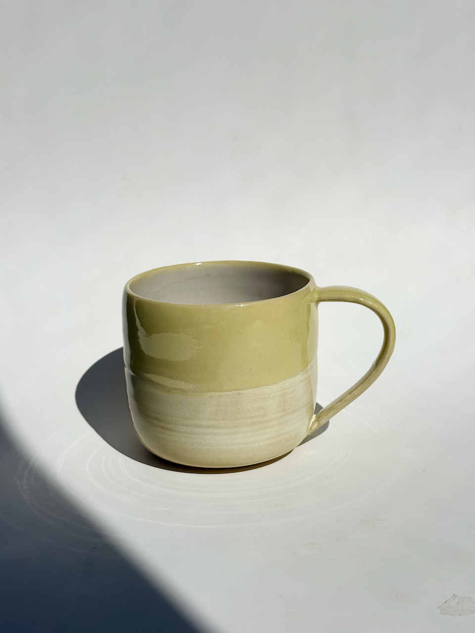 Yellow Ceramic Large Mug