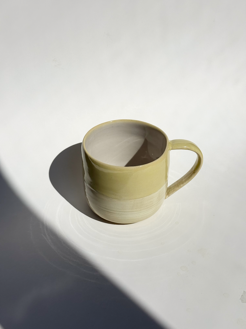 Yellow Ceramic Large Mug