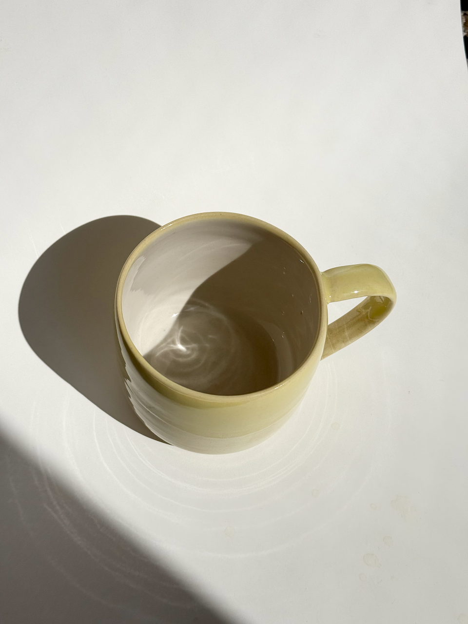 Yellow Ceramic Large Mug