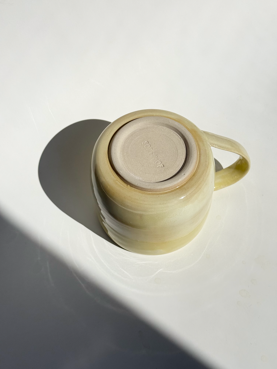 Yellow Ceramic Large Mug