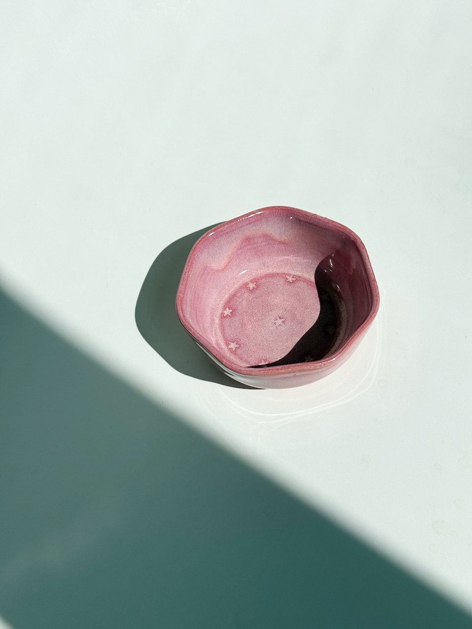 Pink Ceramic Mini Petal Bowl