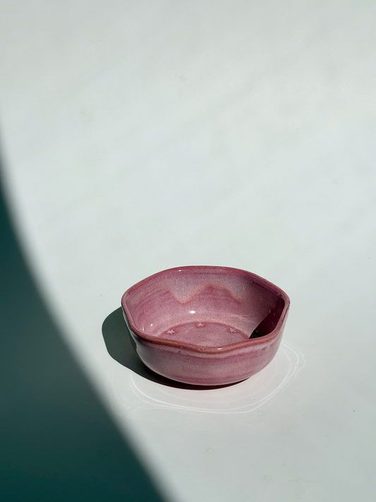 Pink Ceramic Mini Petal Bowl