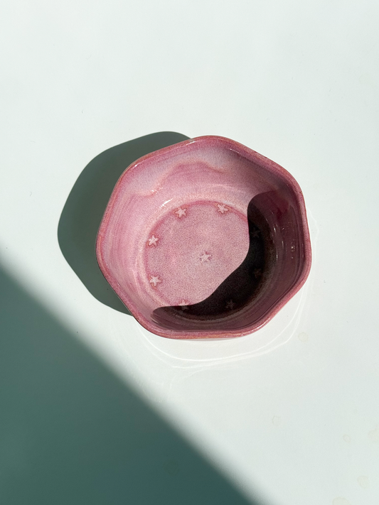Pink Ceramic Mini Petal Bowl