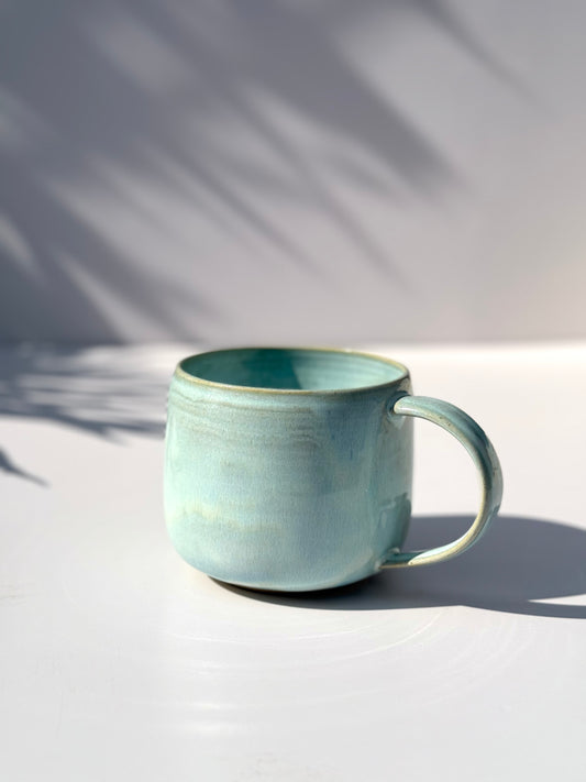 Large Blue Ceramic Mug