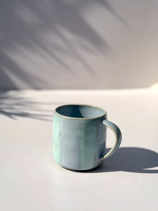Blue Stripe Ceramic Mug