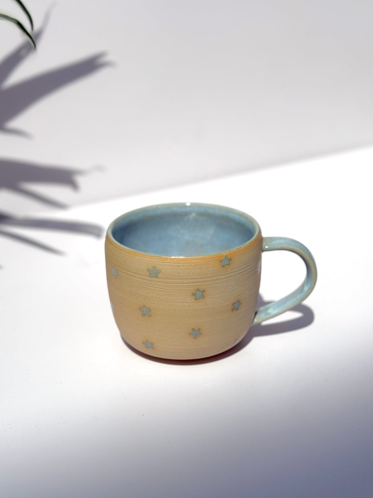 Blue Ceramic Star Mug